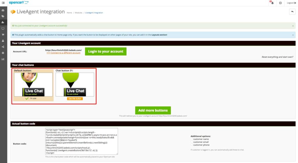 opencart_liveagent-integrazione7 integrazione opencart LiveAgent