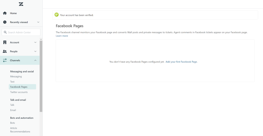 Zendesk - pagine Facebook